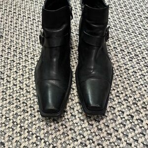 Aldo Men's Black Leather Boots RESERVED FOR dragu14